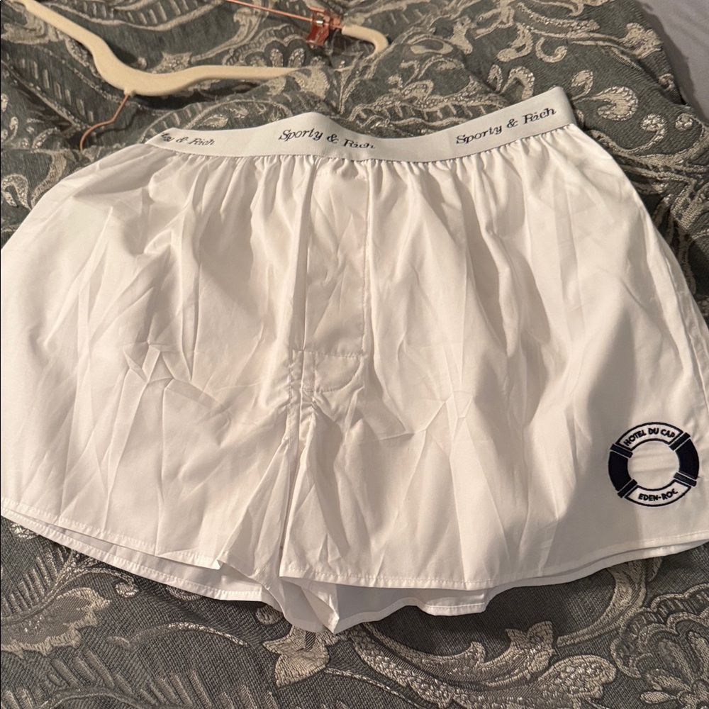 New without tags Sporty & Rich White Athletic Shorts. Medium